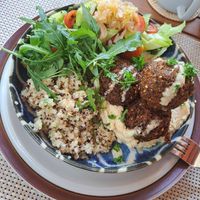 Falafel and Quinoa Bowl at Ojas Vegan & Vegetarian Eatery in Siem Reap