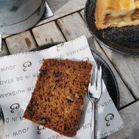 Vegan banan bread at Anne&Max - Domstraat in Utrecht