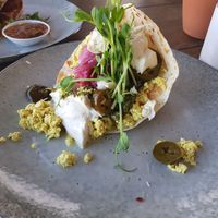 Vegan feta and tofu scramble at The Pearfect Pantry in Osbourne Park