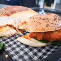 Vegan Sweet Chilli Chickn Bagel at The Pearfect Pantry in Osbourne Park