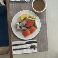 We loved all the fruit at the hotel in the mornings  at Bhu Nga Sani in Krabi
