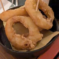 Beer battered onion rings at Labirratorio in Falconara Marittima