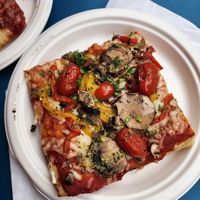 Veggie pizza at Unregular Pizza - Upper East Side in New York City