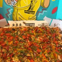 Vegan fiesta pizza pie  at Unregular Pizza - Upper East Side in New York City