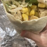 Breakfast tofu burrito—tasted better than it looks, I promise  #Veganuary at MSP - Moe's Southwest Grill - T1 in St Paul