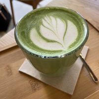 Matcha latte.  at Magma Bakery Lab  in Barcelona