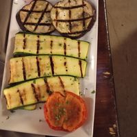 Grilled vegetables at Bravo Caffè in Bologna