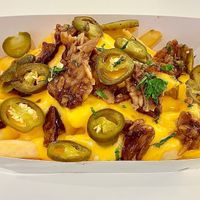 Cheesy bacon fries at Vegan Burger - Al Ghurair Centre in Dubai