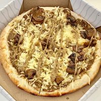 Truffle pizza  at Vegan Burger - Al Ghurair Centre in Dubai