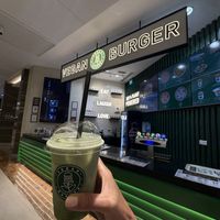 Matcha latte  at Vegan Burger - Al Ghurair Centre in Dubai