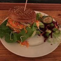 Special : Joan Jett burger. Pineapple, 1000 island, patty, & cheese at Let It Be in Berlin