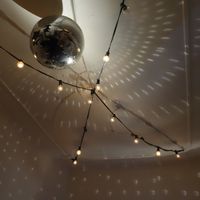 Discoball roof at Let It Be in Berlin