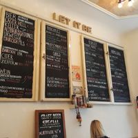 Menu Boards at Let It Be in Berlin