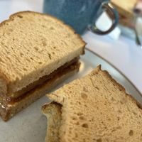 Sausage sandwich 🥪   at Peas and Libertea in Whitley Bay