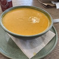 Ginger Carrot Soupp  at Corner Cafe in Ridgefield