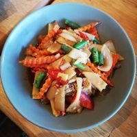 Stir Fry Chilli Basil (vegan option) at Kao Suay Thai Cuisine in Waikiki