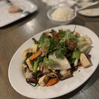Sea veggies and mushrooms with tofu   at Thai Spices in Sedona