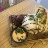 Curry chickpea wrap  at Vegan On The Island - Pop up in Longwood