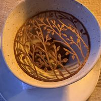 Pumpkin puree with nutmeg cream  at Restaurante Ephedra in San Pedro De Atacama