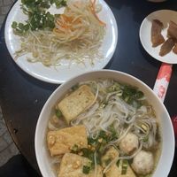 Vegan Tofu Pho, so delicious slurped every last bit!  at May's Restaurant & Coffee Booking Office in Hoi An