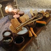 Vegan dip platter at Papaya in 