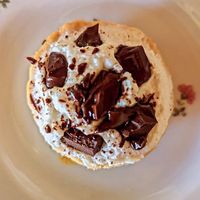 Vegan sweet ricotta pastry #Veganuary at La Casa del Gelsomino in Ragusa