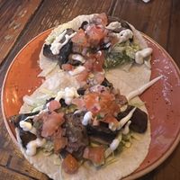 Grilled mushroom tacos   at Blacksmiths Arms in St Albans