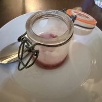 Mulled wine sorbet - this was FAB   at Sage  in Westport