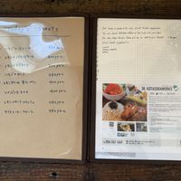 Sweets menu  at Kotasora Works in Nagano