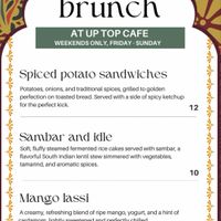 Brunch menu at Up Top Cafe in Del Norte