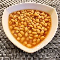 Baked beans  at Al Shandagha  in Dubai