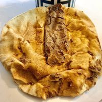 Foul and falafel sandwich  at Foul w Hummus in Dubai