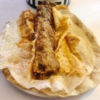 Foul sandwich at Foul w Hummus in Dubai