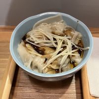 Vegan wonton with chili oil  at SanJin  - Jian'an St - 三津制 in Tainan
