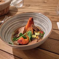 Potiron et champignons forestiers. at Thym Et Romarin in Montpellier