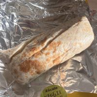 BBQ Block Party burrito with veggie strips  at Zócalo  in Kolding