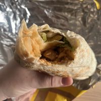 BBQ Block Party burrito with veggie strips  at Zócalo  in Kolding