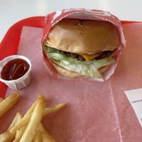 Fancy burger  at FACE PLANT in Portland
