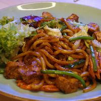 No 12 Udon Yaki with tofu (vegan) at Sumo Thai Sushi in Saarbrucken