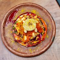 Mayan Enchiladas at La Terraza at Lush Atitlán in San Marcos La Laguna