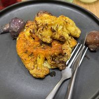 Roasted Cauliflower, Onions & Ras el Hanout  at Palm Spot Restaurant in Ponta Do Sol