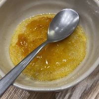 Mango Creme Brulée  at Palm Spot Restaurant in Ponta Do Sol