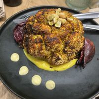 Cauliflower steak  at Palm Spot Restaurant in Ponta Do Sol