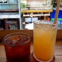 Coldbrew and skinny juice at Hveggie in Hanoi