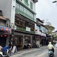 Outside of restaurant  at Hveggie in Hanoi