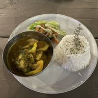 Ital paradise curry with sweet jackfruit  at Julie Mango Restaurant in Kingston