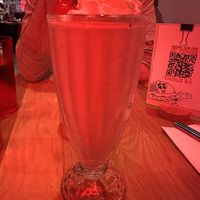 Strawberry milkshake   at Francis Burger Joint  in Minneapolis