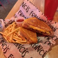 Black bean patty melt  at Francis Burger Joint  in Minneapolis