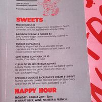 Desserts  at Francis Burger Joint  in Minneapolis