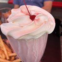 Strawberry milkshake  at Francis Burger Joint  in Minneapolis